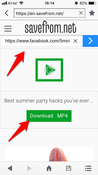 صورة لـ 5 طرق لتنزيل مقاطع فيديو Facebook في معرض الكاميرا على iPhone / iPad | Save-Facebook-Videos-to-Camera-Roll-on-iPhone-11-min-DzTechs