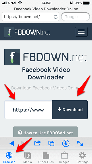 صورة لـ 5 طرق لتنزيل مقاطع فيديو Facebook في معرض الكاميرا على iPhone / iPad | Save-Facebook-Videos-to-Camera-Roll-on-iPhone-3-min-DzTechs