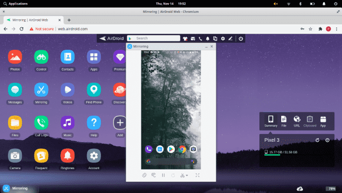 صورة لـ كيفية عرض شاشة Android على جهاز كمبيوتر يعمل بنظام Linux | Screenshot-from-2019-11-14-19-52-13-min