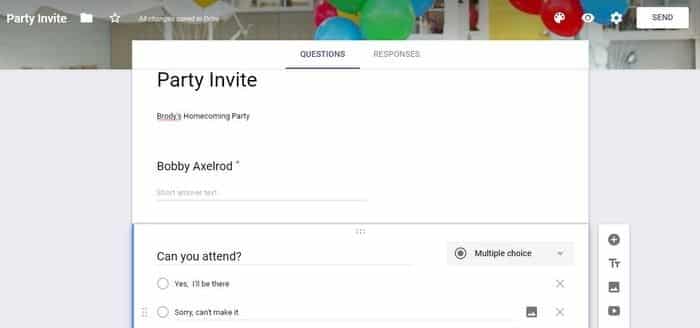 صورة لـ 7 طرق للاستفادة من Google Forms | XX-Ways-Use-Google-Forms-Party-Invite-min-DzTechs