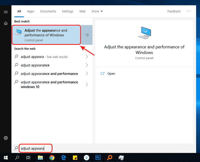 صورة لـ كيفية جعل نظام Windows 10 أسرع في 9 خطوات بسيطة | adjust-appearance-settings-min-DzTechs