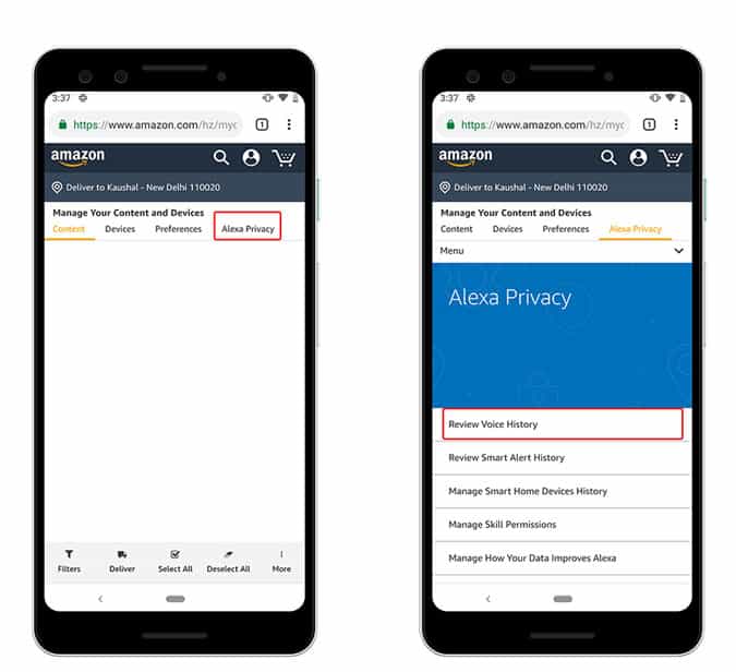 صورة لـ كيفية حذف التسجيلات الصوتية من Google Assistant ، Alexa و Siri؟ | ama-2-min-DzTechs