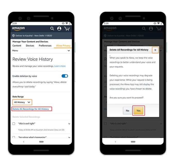 صورة لـ كيفية حذف التسجيلات الصوتية من Google Assistant ، Alexa و Siri؟ | ama-4-min-DzTechs