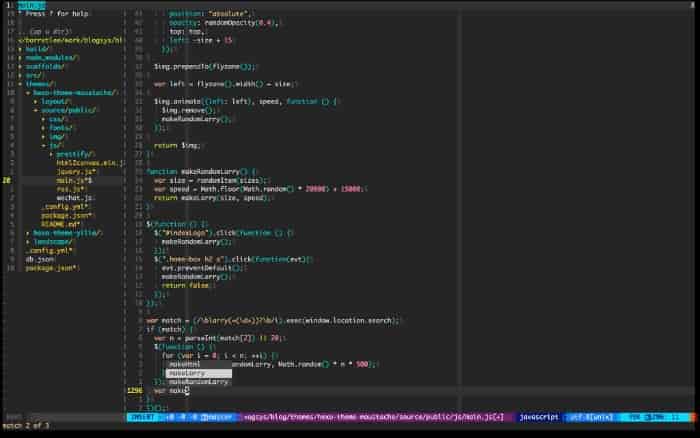 صورة لـ أفضل تطبيقات تحرير الأكواد والتعليمات البرمجية لنظام التشغيل Mac | best-code-editor-apps-mac-vim-min-DzTechs