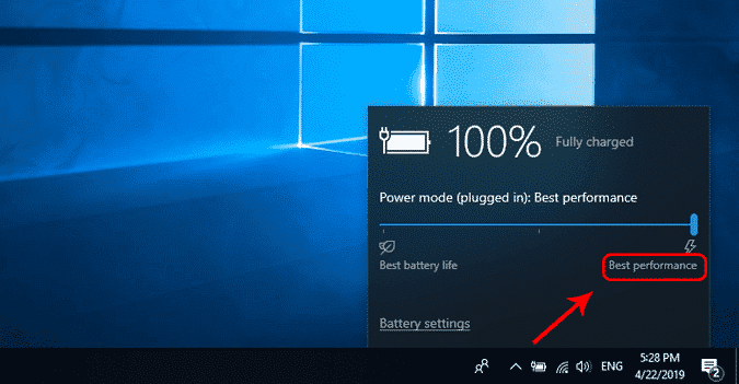 صورة لـ كيفية جعل نظام Windows 10 أسرع في 9 خطوات بسيطة | best-performance-battery-settings-min-DzTechs