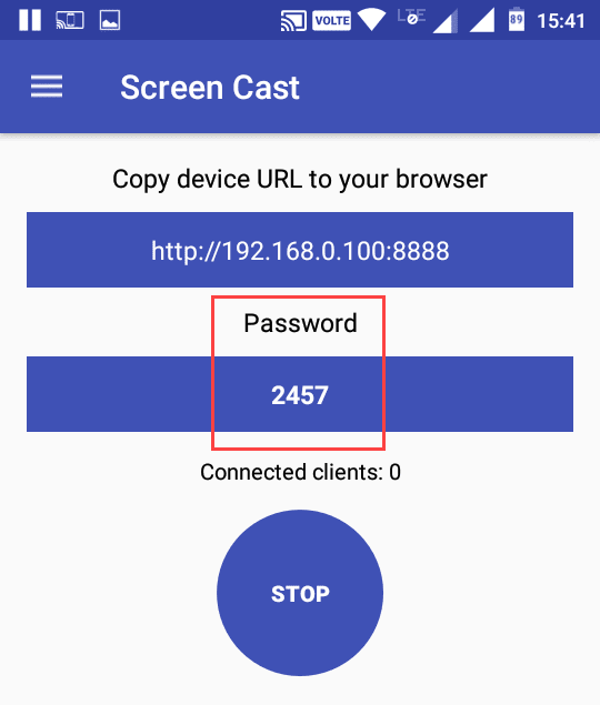 صورة لـ كيفية عرض شاشة Android على جهاز كمبيوتر يعمل بنظام Linux | cast-Android-screen-to-linux-password-protection-enabled-min-DzTechs