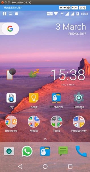 صورة لـ كيفية عرض شاشة Android على جهاز كمبيوتر يعمل بنظام Linux | cast-Android-screen-to-linux-vysor-screen-casted-min-DzTechs