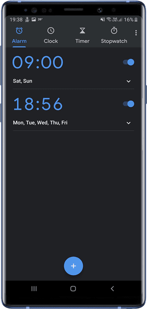 صورة لـ مجموعة تطبيقات Android التي تحتوي على الوضع المظلم (+20 تطبيق) | clock-min-DzTechs