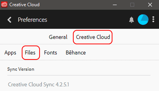 صورة لـ كيفية وقف المزامنة السحابية في Lightroom على الكمبيوتر والهاتف | cloud-sync-tab-new-min-DzTechs