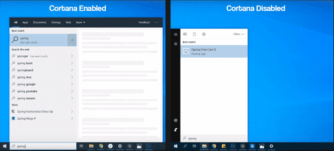 صورة لـ كيفية جعل نظام Windows 10 أسرع في 9 خطوات بسيطة | cortana-enablevsdisable-min-DzTechs
