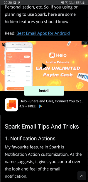 صورة لـ متصفح Chrome على Android يدعم الوضع المظلم | dark-mode-inverted-colors-min-DzTechs