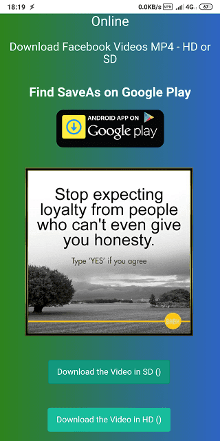 صورة لـ 8 مواقع / تطبيقات لتنزيل مقاطع الفيديو من Facebook على Android | download-facebook-videos-android-11-min-DzTechs