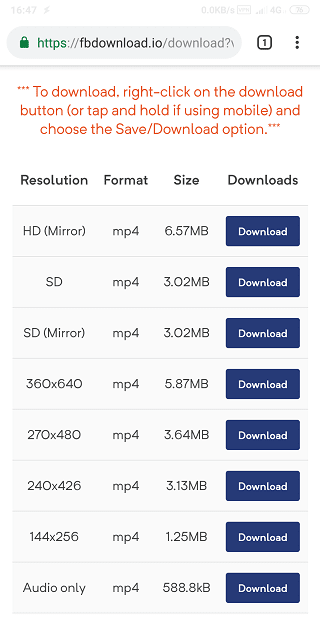 صورة لـ 8 مواقع / تطبيقات لتنزيل مقاطع الفيديو من Facebook على Android | download-facebook-videos-android-9-min-DzTechs