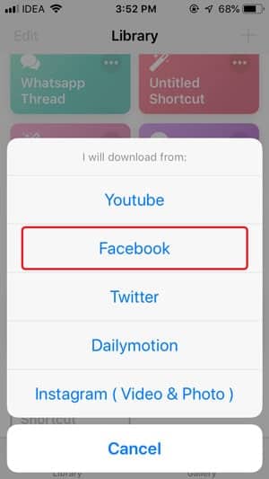 صورة لـ 5 طرق لتنزيل مقاطع فيديو Facebook في معرض الكاميرا على iPhone / iPad | facebook-button-min-DzTechs