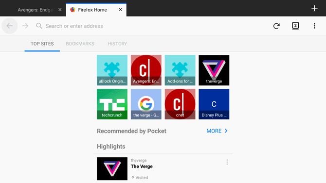صورة لـ أفضل متصفحات Android TV التي تعمل بشكل جيد | firefox-min-DzTechs