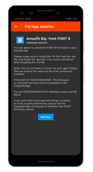 صورة لـ أفضل تطبيقات Amazfit Bip، وجوه مخصصة والنصائح والخدع المدهشة | gadget-bridge-install-min-DzTechs