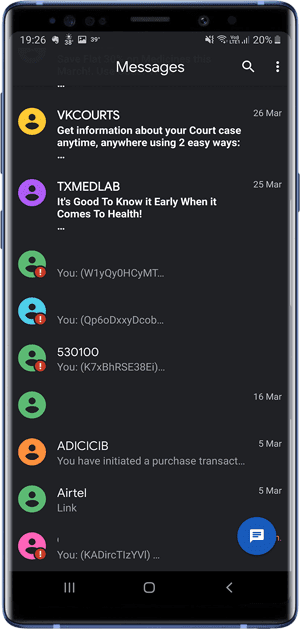 صورة لـ مجموعة تطبيقات Android التي تحتوي على الوضع المظلم (+20 تطبيق) | google-messages-min-DzTechs