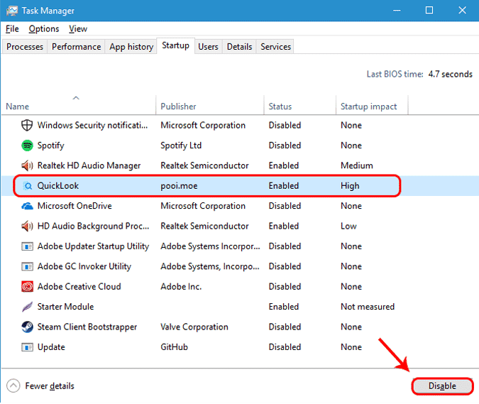 صورة لـ كيفية جعل نظام Windows 10 أسرع في 9 خطوات بسيطة | high-startup-impact-min-DzTechs
