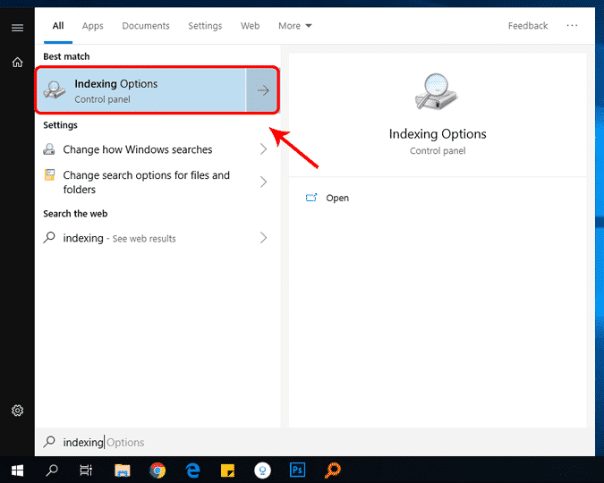 صورة لـ كيفية جعل نظام Windows 10 أسرع في 9 خطوات بسيطة | indexing-options-min-DzTechs