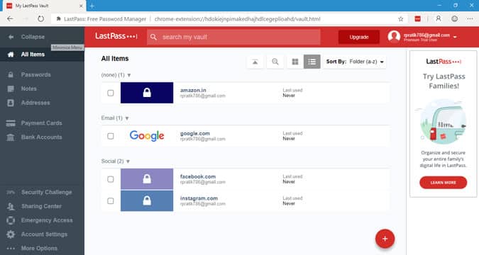 صورة لـ 25+ من أفضل إضافات Microsoft Edge المستوحاة من Chrome | last-pass-min-DzTechs
