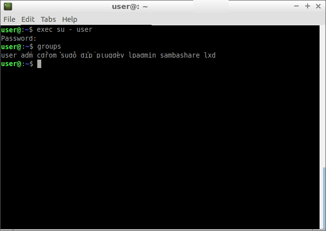 صورة لـ مقدمة تفصيلية عن حاويات LXD على Ubuntu | lxd-user-active-groups-min-DzTechs