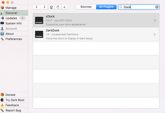 صورة لـ استخدام mySIMBL لتخصيص نظام macOS بشكل عميق | mysimbl-search-for-packages-min-DzTechs