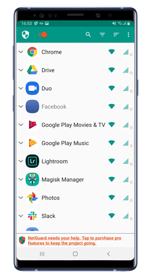 صورة لـ كيفية وقف المزامنة السحابية في Lightroom على الكمبيوتر والهاتف | netguard-no-root-firewall-min-DzTechs