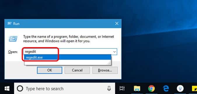 صورة لـ كيفية جعل نظام Windows 10 أسرع في 9 خطوات بسيطة | regedit-min-DzTechs