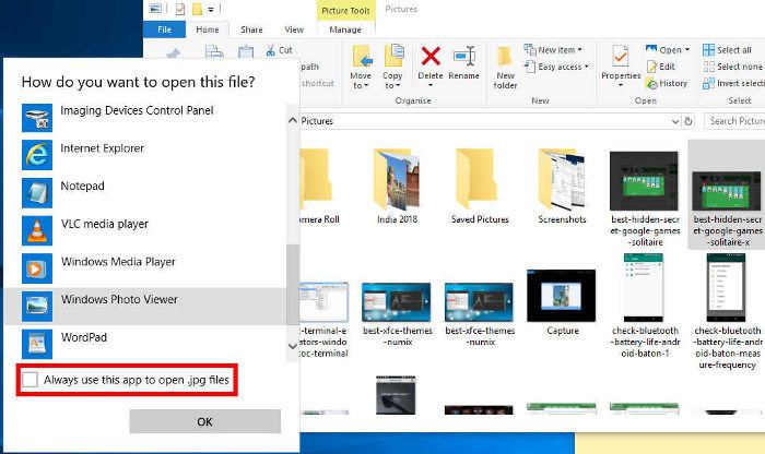 صورة لـ كيفية تعيين Windows Photo Viewer كتطبيق افتراضي في Windows 10 | set-windows-photo-viewer-default-windows-10-always-use-this-app-min-DzTechs
