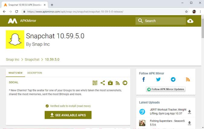صورة لـ أفضل المواقع التي يجب أن يعرفها كل متحمس لنظام Android | snapchat-min-DzTechs