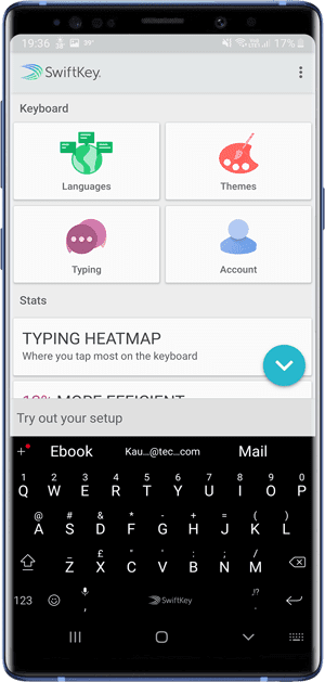 صورة لـ مجموعة تطبيقات Android التي تحتوي على الوضع المظلم (+20 تطبيق) | swiftkey-min-DzTechs