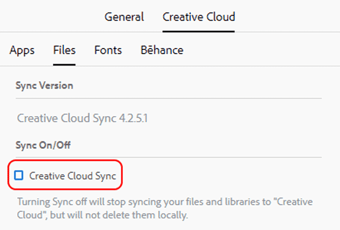 صورة لـ كيفية وقف المزامنة السحابية في Lightroom على الكمبيوتر والهاتف | switch-off-creative-cloud-adobe-min-DzTechs