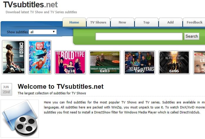 صورة لـ أفضل مواقع تحميل الترجمات لأفلامك وللمسلسلات التلفزيونية | tvsubtitles.net-website-min-DzTechs