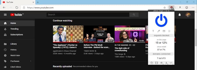 صورة لـ 25+ من أفضل إضافات Microsoft Edge المستوحاة من Chrome | uBlock-min-DzTechs