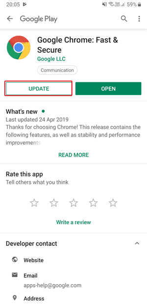 صورة لـ متصفح Chrome على Android يدعم الوضع المظلم | update-chrome-min-DzTechs
