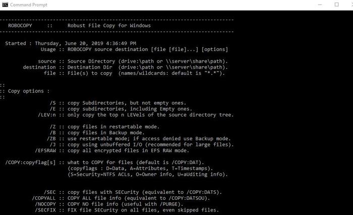 صورة لـ 6 طرق سهلة لنسخ عدد كبير من الملفات بسرعة في Windows | ways-to-copy-files-faster-windows-command-prompt-robocopy-min-DzTechs