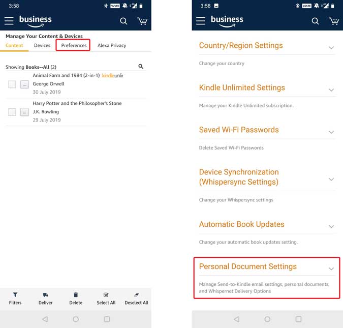 صورة لـ كيفية إرسال المقالات إلى Kindle من نظام Android بسهولة | 2-3-min-DzTechs