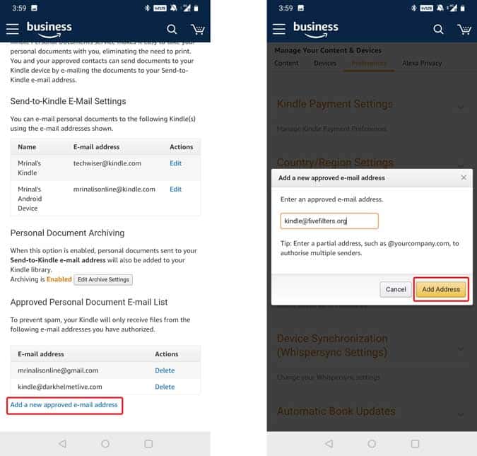 صورة لـ كيفية إرسال المقالات إلى Kindle من نظام Android بسهولة | 3-3-min-DzTechs