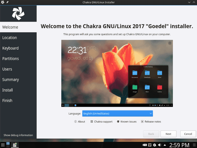 صورة لـ أفضل توزيعات Linux التي تستند إلى Arch والتي يمكنك تجربتها | Arch-Linux-Chakra-min-DzTechs