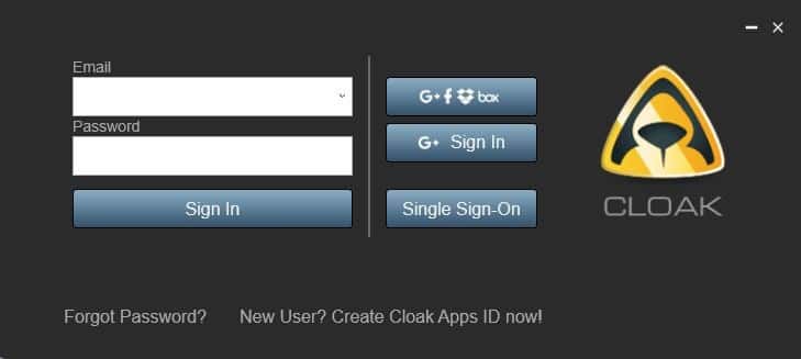 صورة لـ كيفية تشفير الملفات بسهولة دون كلمة مرور باستخدام Cloak Encrypt | Create-Cloak-account-min-DzTechs