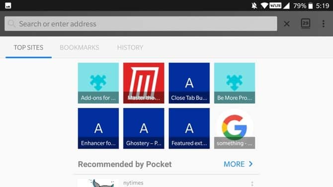 صورة لـ أفضل الوظائف الإضافية لـ Firefox لنظام Android | Dark-Theme-Firefox-Android-min-DzTechs