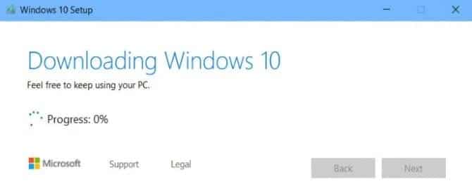 صورة لـ أداة إنشاء وسائط Windows 10 للترقية إلى الإصدار 1903 | Downloading-Windows-10-670x264-min-DzTechs