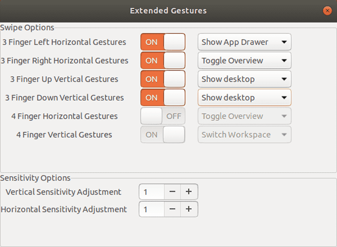 صورة لـ كيفية الحصول على إيماءات اللمس المتعدد لـ Windows و Mac على Ubuntu | Extended-Gestures-min-DzTechs