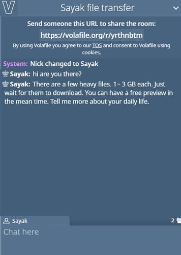 صورة لـ طرق سهلة وسريعة لإرسال ومشاركة الملفات الكبيرة عبر الإنترنت | File-transfer-Volafile-chatroom-editing-min-DzTechs