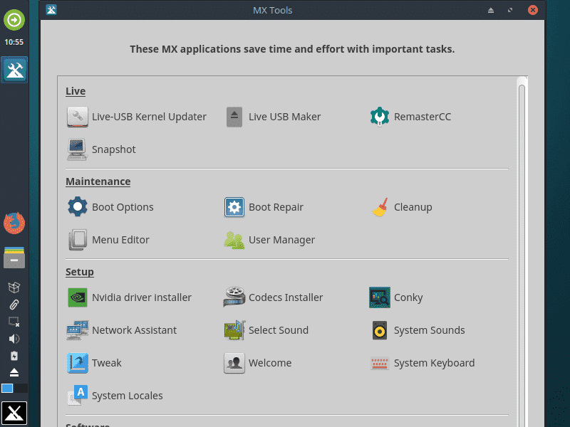 صورة لـ مراجعة توزيعة MX Linux : توزيعة Linux الشعبية والبسيطة والمستقرة | MX-Linux-Review-MX-Tools-Configuration-1-min-DzTechs