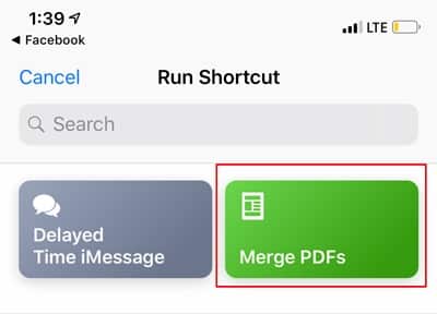 صورة لـ كيفية دمج ملفات PDF متعددة بشكل مجاني على الـ iPhone و iPad | Merge-PDF-Files-Run-Shortcut-min-DzTechs