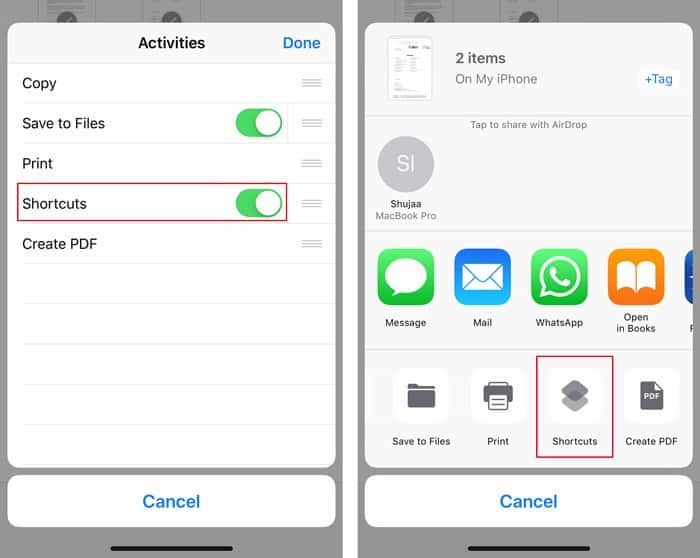 صورة لـ كيفية دمج ملفات PDF متعددة بشكل مجاني على الـ iPhone و iPad | Merge-PDF-Files-Shortcuts-Icon-min-DzTechs