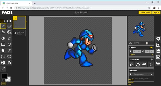 صورة لـ إنشاء صور فن بكسل مذهلة باستخدام هذه التطبيقات على Android و iOS و Web | Piskel-min-DzTechs