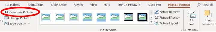 صورة لـ نصائح مفيدة لتقليل حجم ملف عرض PowerPoint التقديمي | Reduce-size-powerpoint-compress-one-image-format-min-DzTechs