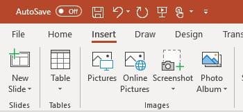 صورة لـ نصائح مفيدة لتقليل حجم ملف عرض PowerPoint التقديمي | Reduce-size-powerpoint-insert-images-menu-min-DzTechs